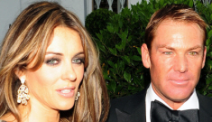Liz Hurley claims Shane Warne’s new face is result of weight loss
