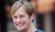 Alexander Skarsgard is still having a great time with child actors