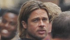 “Brad Pitt finally got to ditch that fug scarf, at last” links