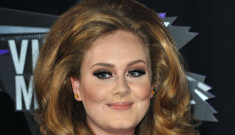 Adele covers up in black, with big ginger hair at the VMAs: gorgeous?