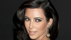 Kim Kardashian in beige-peach Victoria   Beckham: lovely or tragic?