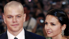 Matt Damon brought his wife Lucy to Venice, groped her on the red carpet