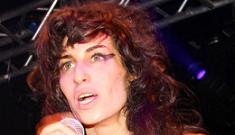 Amy Winehouse gives interview via door telecom