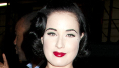 Dita Von Teese in head-to-toe red: scarlet perfection or too matchy?