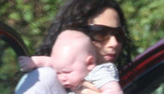 Minnie Driver out with newborn Henry Story Driver