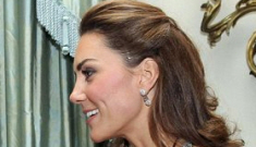 Duchess Kate shows some skin for her first solo royal event: lovely or gauche?