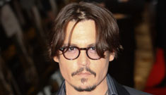 Johnny Depp at the Rum Diary London premiere: back to his old hot self?