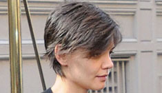 Katie Holmes has the audacity to go out in public without makeup