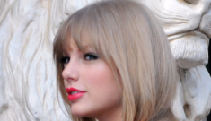 Taylor Swift’s new hair & red Oscar de la Renta dress:   lovely or busted?