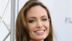 Angelina Jolie in black sack separates for ‘Blood and Honey’: lovely or boring?