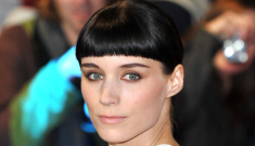 Rooney Mara’s big London premiere in Givenchy: overexposed goth bride?