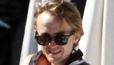 “Tom Felton is shirtless, pale and surprisingly sexy in Miami” links