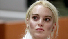 Lindsay Lohan had a shady visitor arrested for knocking on her door
