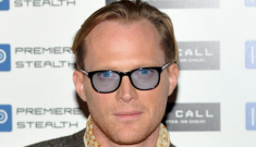 Paul Bettany with tinted glasses, a neckerchief & bad hair: would you still hit it?