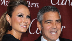 George Clooney “jokes” about keeping Stacy Keibler “locked up”