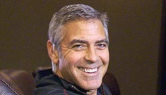 George Clooney shows off his dog to CBS: how’s his Oscar campaign going?