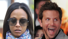 Zoe Saldana is moving way too fast with Bradley Cooper, and he’s freaking out