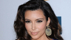 Kim Kardashian’s kat-face was invited to a pre-Grammy party: awful & jacked?