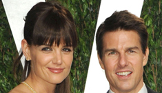 Tom Cruise and Katie Holmes at the Vanity Fair party: does she look pregnant?