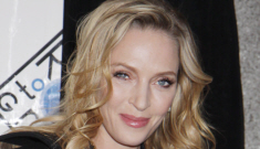 Uma Thurman, 41, is expecting her third child, baby-daddy is Arpad Busson