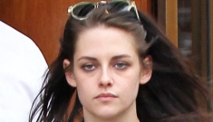 Kristen Stewart flashes her bra in Paris: does she look strung out, or just tired?