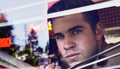 Liam Hemsworth covers GQ Men’s Style, Miley shows off his adorable puppy