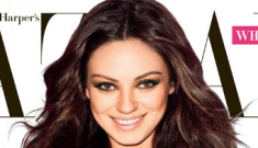 Mila Kunis covers Harper’s Bazaar: “I don’t go out very often, I prefer to stay home”