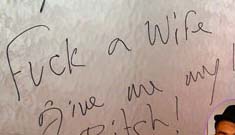 K-Fed writes message to Britney on bathroom wall
