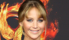 Jennifer Lawrence in red Marchesa in Berlin: ice-skater fug or not that bad?