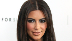 Kim Kardashian was flour-bombed on the red carpet last night for no reason