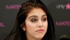 Lourdes Leon, 15, was photographed smoking a cigarette in NYC