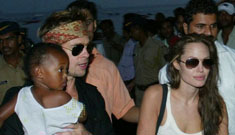 Brad and Angelina leave India for the US