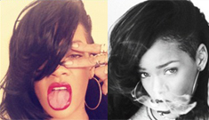 Rihanna finally goes back to brunette: much improved or still trashy?