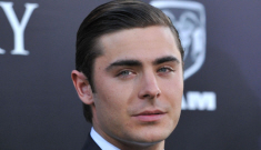 “Zac Efron isn’t my cup of tea, but he sure cleans up nice” links