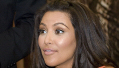 Kim Kardashian’s kat-face spent another weekend in   NYC with Kanye West