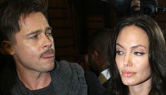 Brad Pitt and Angelina Jolie in London; more on the pregnancy rumors