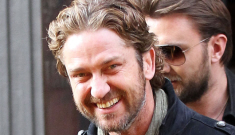 Gerard Butler is such a mess, Jennifer Aniston & Charlize   are trying to help him