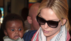 Charlize Theron shows off her son Jackson in Paris: how   cute is this little guy?