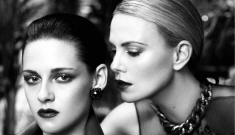 Kristen Stewart & Charlize go dark & glam for Interview Mag: beautiful or awful?