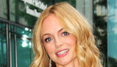 Heather Graham in pale blue Nicole Miller at the CFDAs: lingerie or lovely?