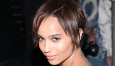 Zoe Kravitz shows off her new choppy haircut at a Chanel event: lovely & adorable?