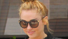 Miley Cyrus wants to wait 5 years before getting knocked up, Liam wants a baby now