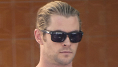 Chris Hemsworth shows off baby India Rose in Madrid: OMG, so cute!