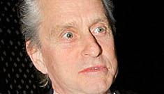 Micheal Douglas enhances permanently surprised look with gray hair