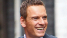 Michael Fassbender with short hair & a great suit in London: would you hit it?