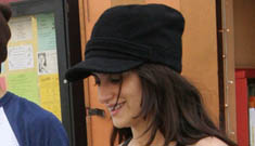 Penelope Cruz after working out