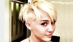 Miley Cyrus gets a very short quasi-Gosselin hair cut:  super cute?