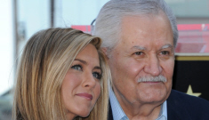Did Jennifer Aniston tell her father about the engagement?  An investigation.