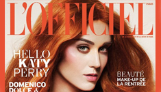 Katy Perry with orange hair in L’Officiel mag: fresh &   inspired or awful?