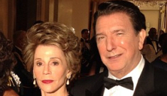 First look at Alan Rickman & Jane Fonda as Ronald &   Nancy Reagan: OMG.